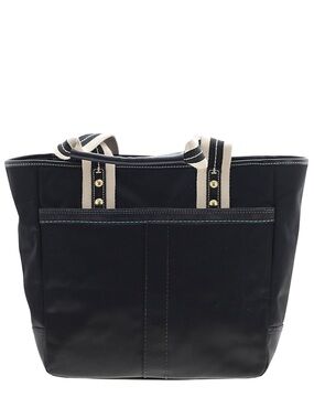 Coach Hampton Black Satin Tote NWT